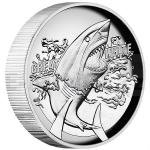 Animals and Plants 2015 Australia 1 $ Great White Shark - High Relief Proof