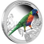 Austrlie 2013 - Austrlie 0,50 $ - Birds of Australia: Rainbow Lorikeet - proof