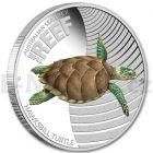 World Coins 2011 - Australian Sea Life II - The Reef - Hawksbill Turtle 1/2oz Silver Proof Coin