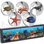 Gifts 2012 - Australian Sea Life II - The Reef Set of Five 1/2oz Silver Proof Coins