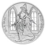 Czech & Slovak Silver Medal Legends of the Czech Castles - White Lady on Rozmberk Castle - proof
