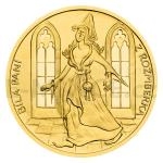 Tschechien & Slowakei Gold 1/2oz Medal Legends of the Czech Castles - White Lady on Rozmberk Castle - proof