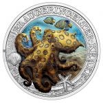Luminous Marine Life 2022 - Austria 3 EUR Blaugeringelte Krake / Blue-Ringed Octopus - UNC