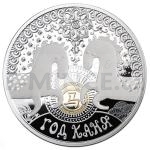 Zahrani 2013 - Blorusko 20 Rubl - Rok Kon pozlaceno / Year of the Horse - proof