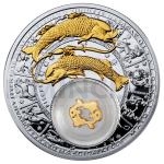 Themed Coins Belarus 20 BYR - Zodiac gilded - Pisces