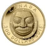 World Coins 2013 - Canada 200 $ Grandmother Moon Mask - Proof