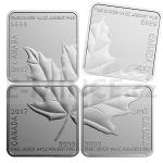 Premium Stze 2017 - Kanada Silver Maple Leaf Quartet - Reverse Proof