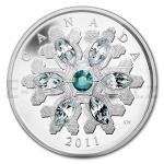 Weltmnzen 2011 - Kanada 20 $ - Smaragd-Schneeflocke - PP