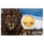 Tschechischer Lwe 2023 - Niue 50 Niue Gold 1 oz Bullion Coin Czech Lion - Numbered Proof