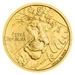2024 - Niue 5 NZD Gold 1/10oz Bullion Coin Czech Lion - standard