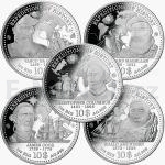 World Coins 2013 - Cook Islands 50 $ - Big Five - Expeditions - The Biggest Silver Ounces of the World - Proof