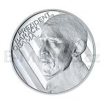 Czech & Slovak Silver Medal Barack Obama (1 oz) - Proof