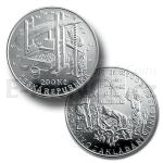 esk stbrn mince 2008 - 200 K Vydn nazen Karla IV. o zakldn vinic - proof