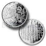Czech Silver Coins 2013 - 200 CZK 20 Years of CNB and Czech Currency - Proof