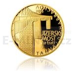 Czech Gold Coins 2014 - 5000 CZK Jizersky Bridge on Railroad between Tanvald and Harrachov - Proof