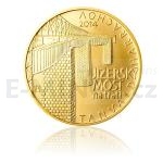 esk zlat mince 2014 - 5000 K Jizersk most na trati Tanvald-Harrachov - b.k.