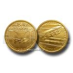 Czech Gold Coins 2009 - 2500 CZK Elbe Sluice under Strekov Castle at Usti nad Labem - Proof