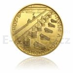 Czech Gold Coins 2011 - 5000 CZK Gothic Bridge in Pisek - BU