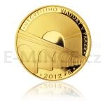esk zlat mince 2012 - 5000 K Negrelliho viadukt v Praze - proof