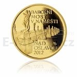 Tschechische Goldmnzen 2012 - 5000 Kronen Barock-Brcke in Namiest an der Oslawa - PP