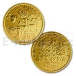 Tschechische Goldmnzen 2010 - 2500 Kronen Wassermhle in Dobriv - St.