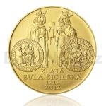 Tschechische Goldmnzen 2012 - 10000 Kronen Goldene Bulle von Sizilien - St.