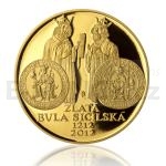 Tschechische Goldmnzen 2012 - 10000 Kronen Goldene Bulle von Sizilien - PP
