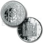 Tschechische Silbermnzen 2010 - 200 Kronen Bau der Astronomischen Uhr in der Prager Altstadt - PP