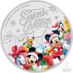 Mrchen und Cartoons 2018 - Niue 1 $ Disney Seasons Greetings - Weihnachtsgruss - PP