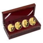World Coins 2017 - Niue 40 NZD Set of 4 Gold Quarter-Ounce Coins Maria Theresa and her Reforms - Proof