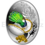 Niue 2017 - Niue 1 NZD Egg with a Peacock - Proof