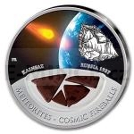 Themed Coins 2012 - Fiji 10 $ - Meteorites - Cosmic Fireballs - Russia Kainsaz 1937 - Proof
