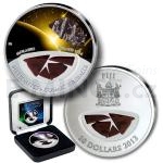 World Coins 2013 - Fiji 10 $ - Meteorites - Cosmic Fireballs - Poland Morasko 1914 - Proof