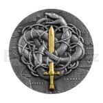 World Coins 2021 - Cameroon 2000 CFA The Gordian Knot 2 oz - Antique Finish