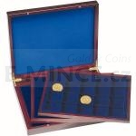 Presentation Case VOLTERRA TRIO de Luxe, each with 60square divisions for coins up to 48mm 