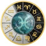 2023 - Kamerun 500 CFA Magnified Zodiac Signs Pisces / Zvrokruh Ryby - proof