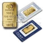 Zlat slitek 100 g Fortuna - PAMP