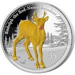 World Coins 2014 - Kiribati 5 $  Rudolph the Rednosed Reindeer - Proof