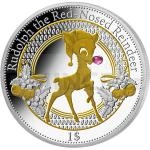 World Coins 2016 - Kiribati 1 AUD Rudolph the Rednosed Reindeer - Proof