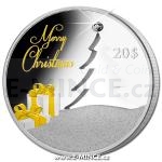 2012 - Kiribati 20 $ - Weihnachtsbaum Gold und Zirkon - PP