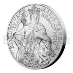 esk mincovna 2023 Stbrn medaile 10 oz Korunovace Marie Terezie eskou krlovnou - b.k.