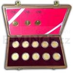 Czech Gold Coins 2006 - 2010 - 10 Gold Coin Set National Heritage Sites - BU