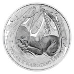 Gifts Silver thaler to the birth of a child 2023 "Stork" - proof