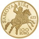 Slowakische Goldmnzen 2023 - Slowakei 100  1400 Jahre von Samo