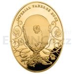 2012 - Niue 100 NZD - Imperial Faberg Eggs - The Pansy Egg - Proof