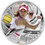Pro eny 2015 - Niue 1 $ Tenisov mince - Agnieszka Radwanska - proof