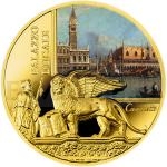 Weltmnzen 2016 - Niue 50 $ Venedig: Dogenpalast (Palazzo Ducale) Gold - PP