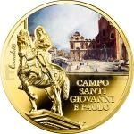 Weltmnzen 2016 - Niue 50 $ Venedig: Campo Santi Giovanni e Paolo Gold - PP