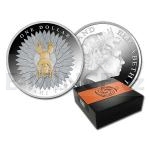 World Coins 2014 - New Zealand 1 $ - Maori Art - Papatuanuku and Ranginui Silver Proof Coin
