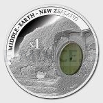 2014 - New Zealand 1 $ The Hobbit: Bag End Silver Proof Coin